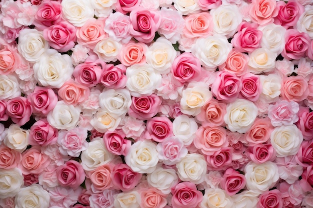 Pink roses background