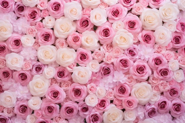 Pink roses background