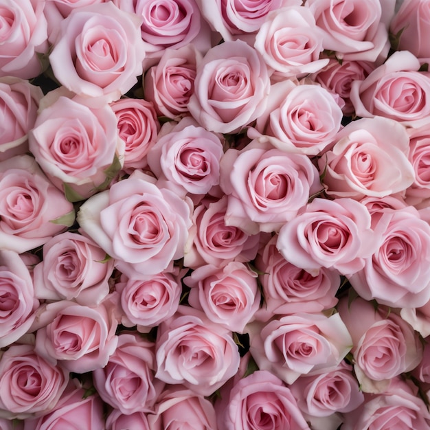 Photo pink roses flowers for valentine's background