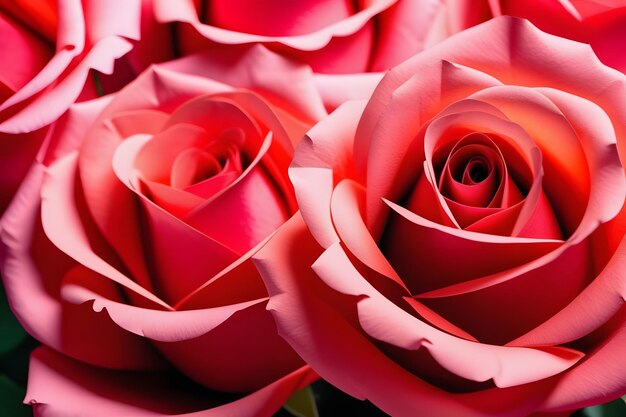 柔らかい花びらと甘い香りのあるピンクのバラが満開にいています