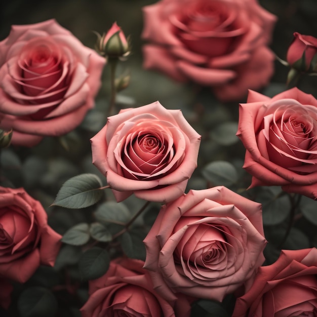 pink roses in photography