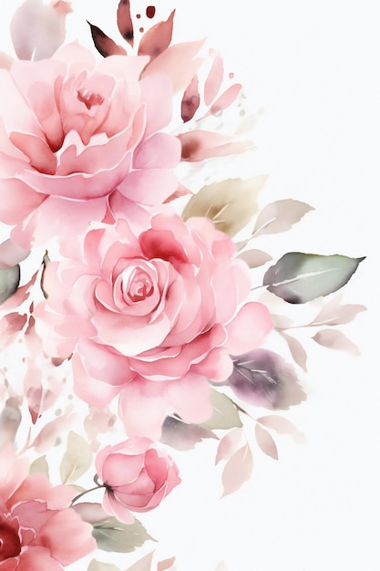 Premium Photo Pink Roses Wallpaper