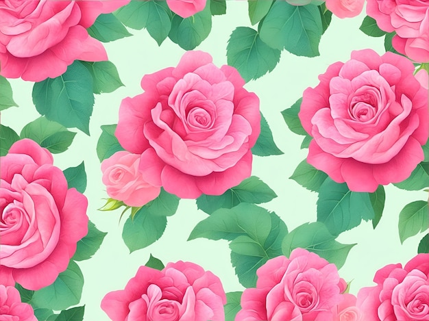 Pink roses wallpaper that is perfect for a background or a wallpaper ai generate