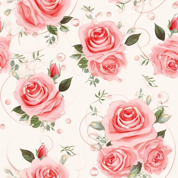 Pink roses on a white background.