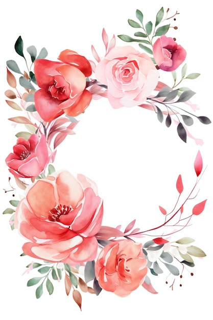 Pink roses on a white background