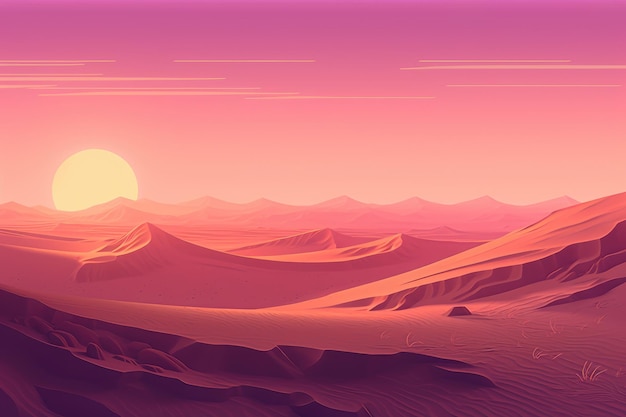 Pink Sahara Desert