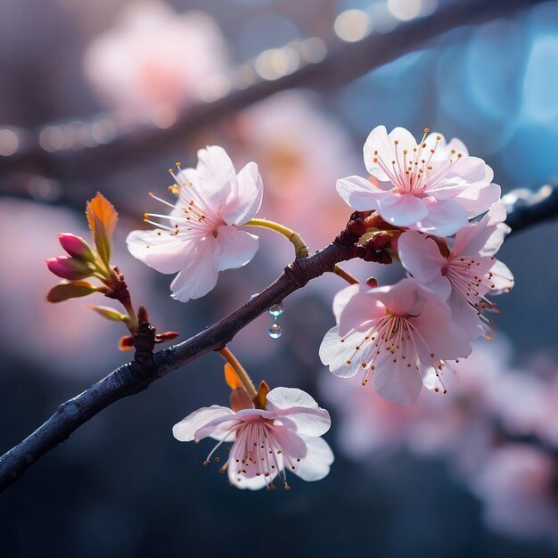 Pink Sakura in bloom Spring decoration