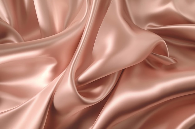 A pink satin fabric with a soft wave of light.