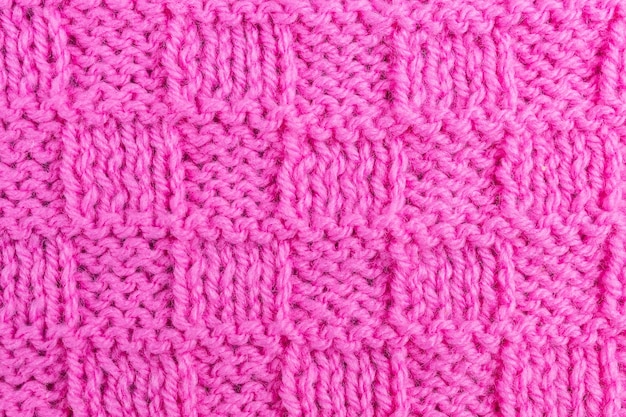 ピンクのシームレスニットパターン