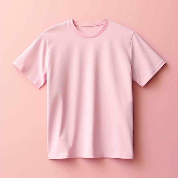 Premium Photo | A pink shirt on a pink wall
