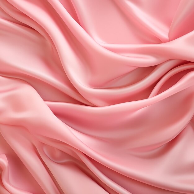 Photo pink silk fabric surface background satin texture