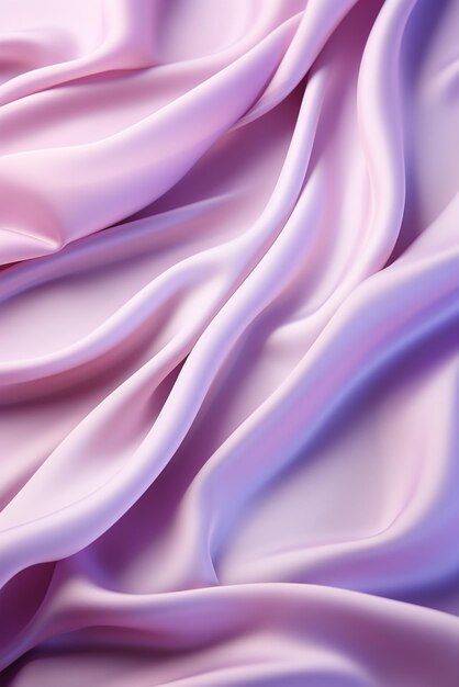 Pink silk fabric with gentle waves