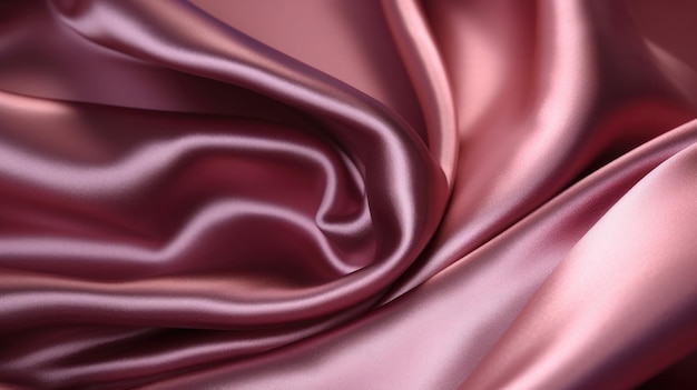 A pink silk fabric with a soft wave of light.