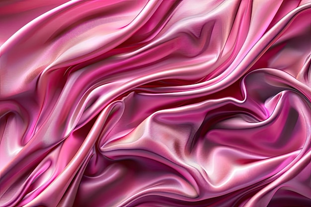 Pink silk soft and smooth folds as a luxury background