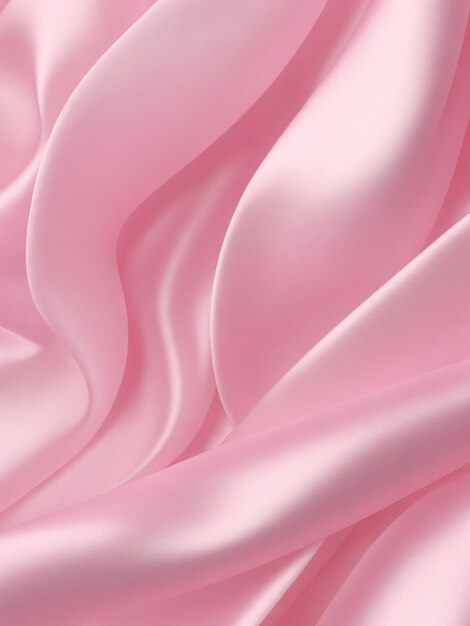 写真 ピンクのシルクの波状の豪華な背景