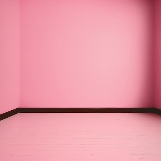 pink simple room mockup