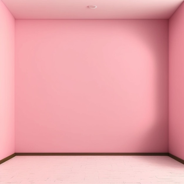 pink simple room mockup