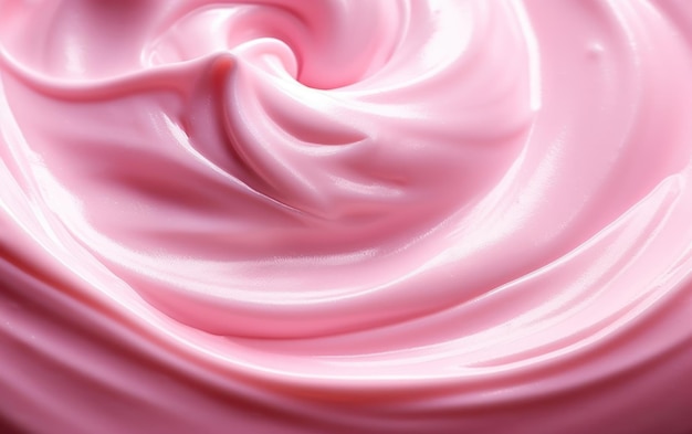 Pink skin care cosmetic beauty cream texture background in close up