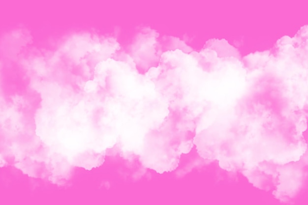 Pink Sky and White Cloud Background
