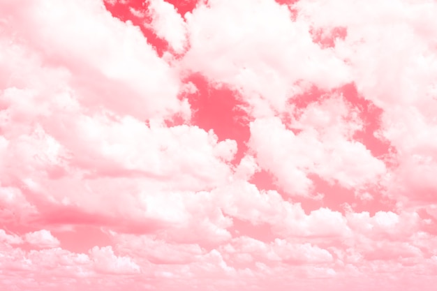 Pink sky with light and beautiful clouds, wallpaper, background.