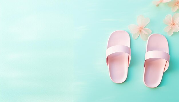 a pink slipper with a butterfly on it