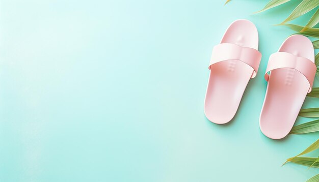 Photo a pink slipper with a strap that says quot flip flop quot