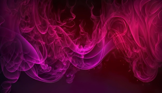 A pink smoke background with a black background