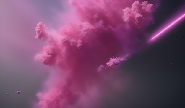 Pink smoke effects background
