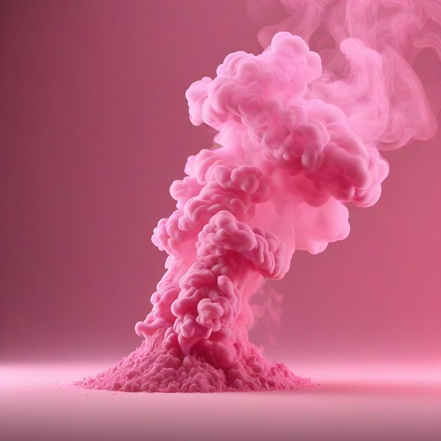 Розовый дым на розовом фоне