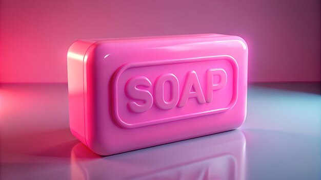 Photo pink soap