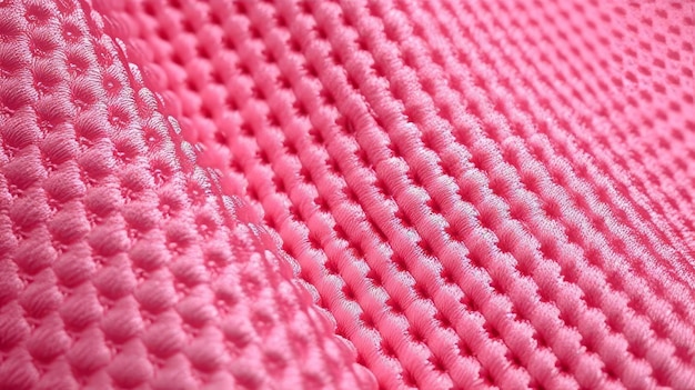 Photo pink soccer fabric texture with air mesh sportswear background