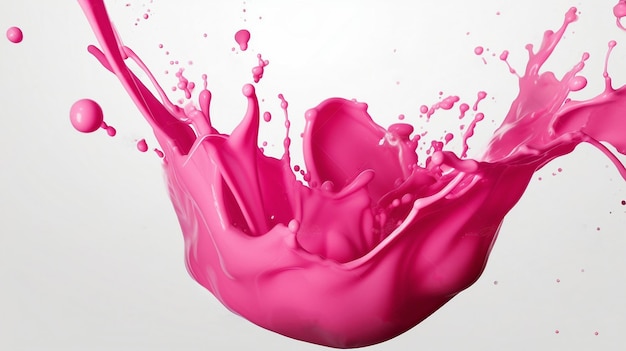 a pink splash of paint is shown in this image.