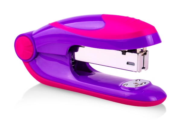 The Pink Stapler isolated on white