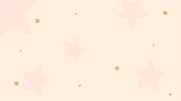 ピンクの星が明るいピンクの背景に