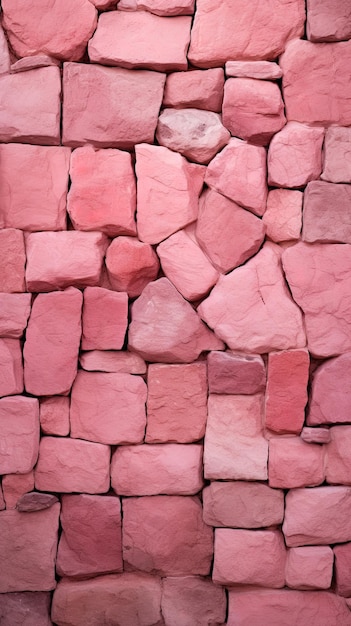 Pink stone wall texture background