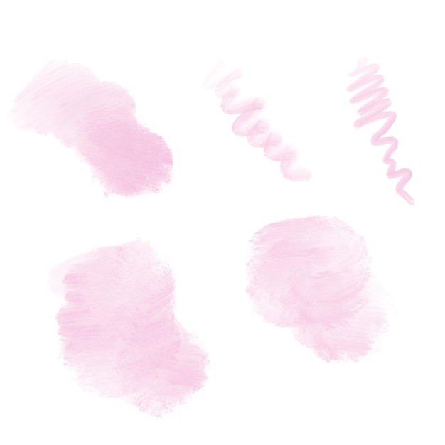 Photo pink strokes blots sketches paint lines