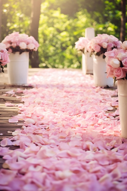 Photo pink summer wedding