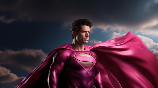 Pink Superman a superhero in the world of Barbie