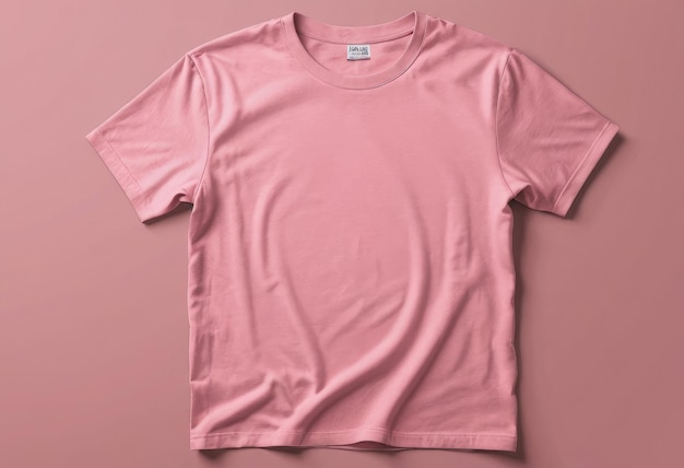 Photo a pink t shirt with a white tag