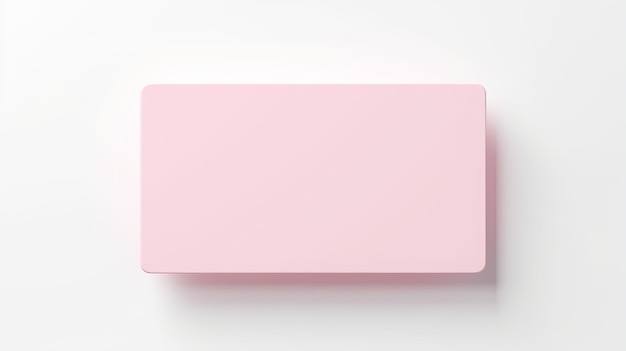 pink tag on white background