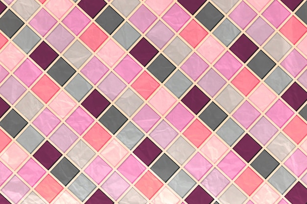 Fondo astratto luminoso del mosaico delle mattonelle rosa per il disegno