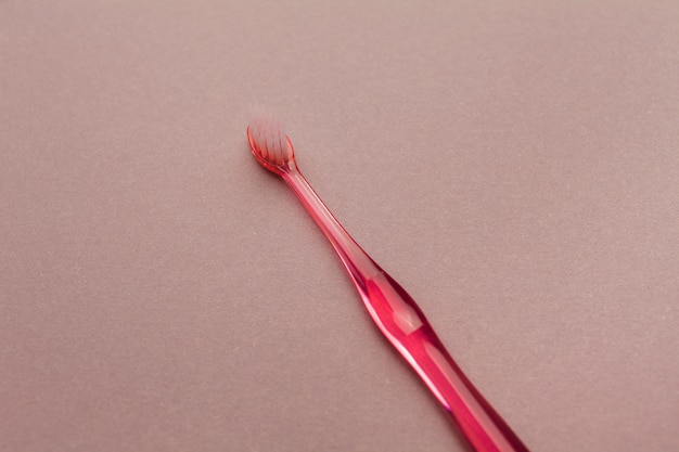 Photo pink toothbrush