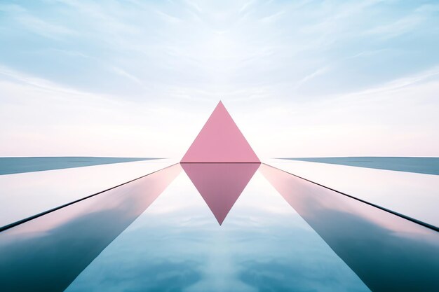 pink triangle AI generated