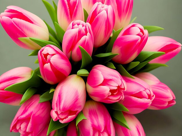 pink tulip flowers Bouquet