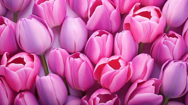 pink tulips background