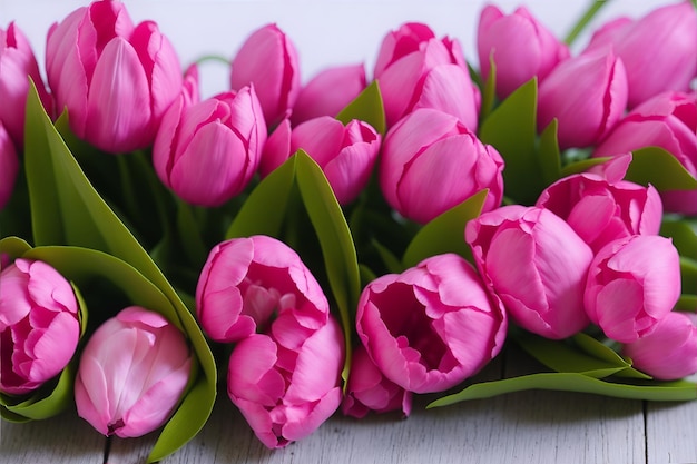 Pink tulips