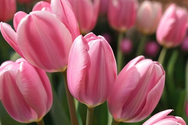 Pink tulips