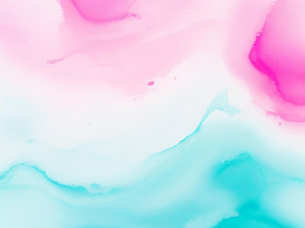Pink Turquoise Abstract Watercolor Background A Splash of Serenity