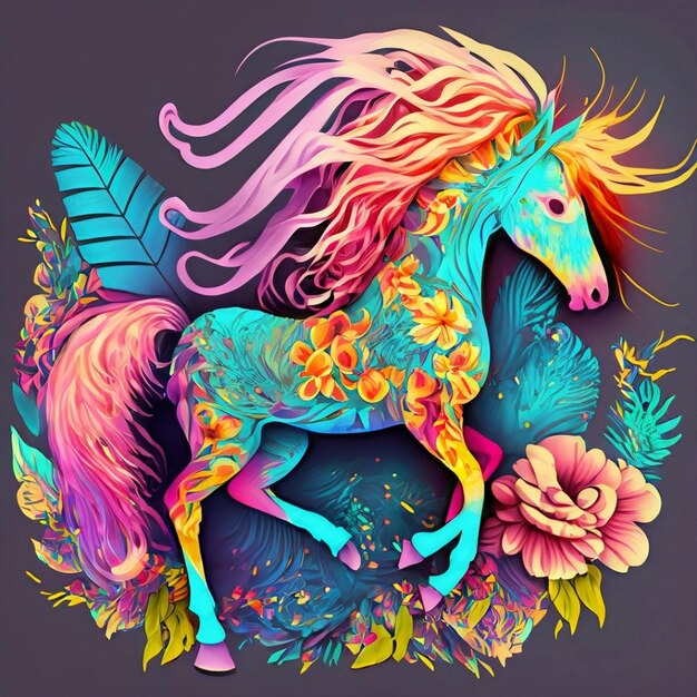 Premium AI Image | Pink Unicorn