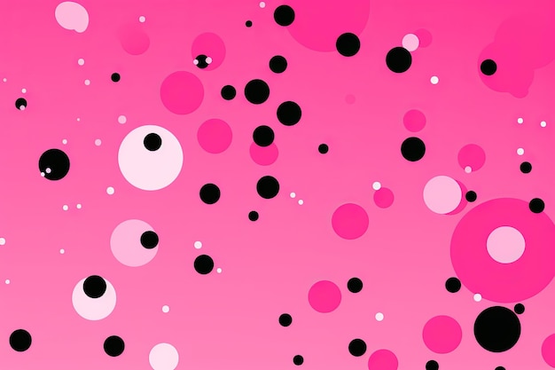 Photo pink vector background adorned with black dot ar 320155803